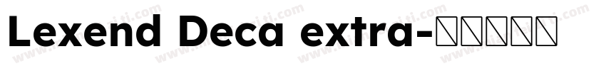 Lexend Deca extra字体转换